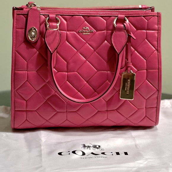 Coach Handbags - Coach NEW
Canyon Quilt
Crosby Carryall
Dahlia Pink